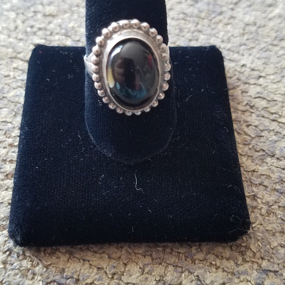 Silver Deep Purple Ring - image 3